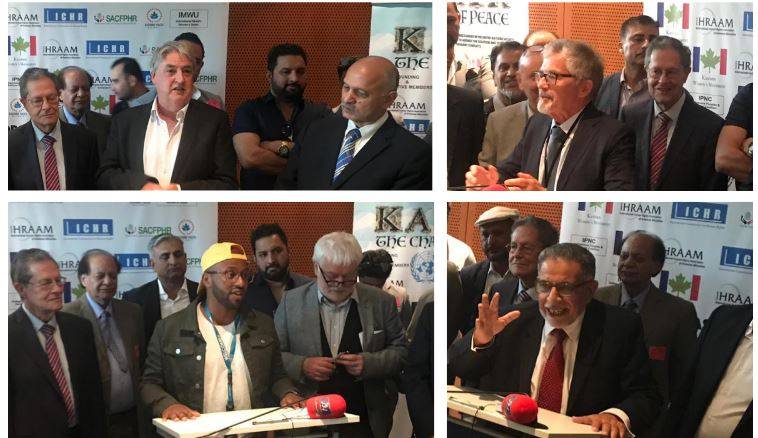 OKC, EP host exhibition 'Champions of Peace' on Kashmir in Brussels 