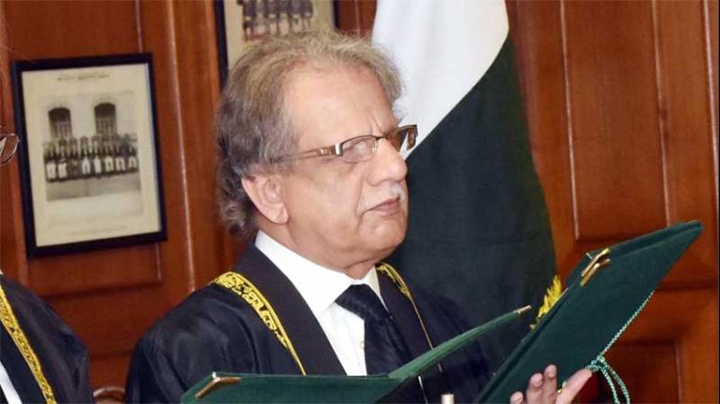 Justice Sheikh Azmat Saeed sworn in as acting CJP