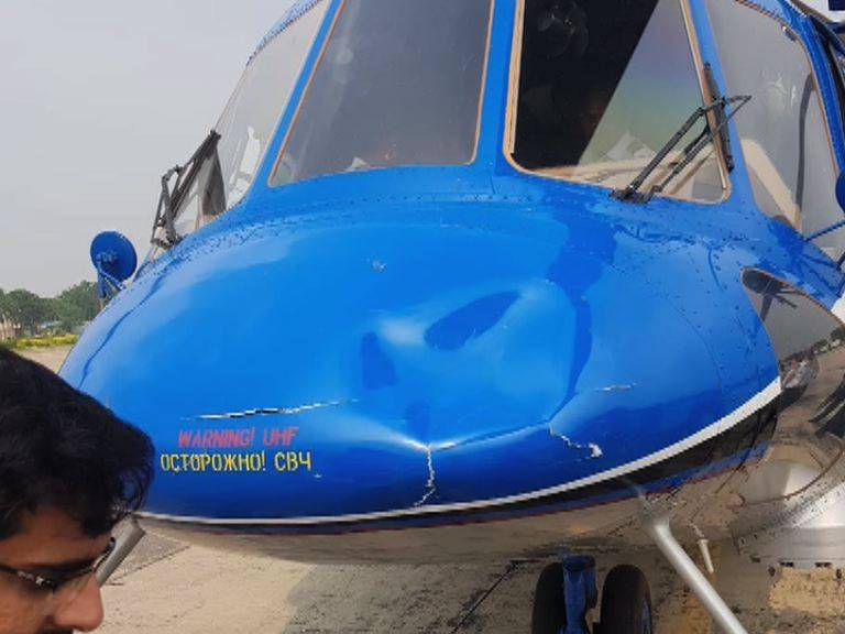 CM Buzdar’s helicopter narrowly escapes accident after bird strike