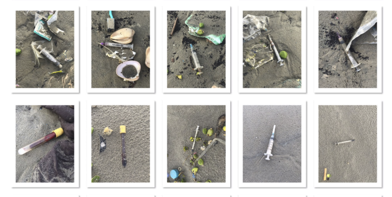 Syringes, medical waste washes up on Clifton beach in Karachi 