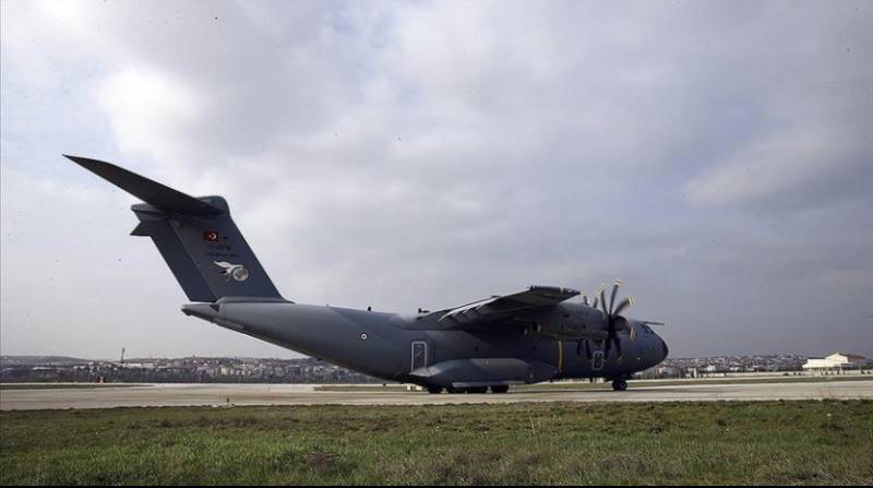 Turkish military plane leaves for Italy, Spain with aid 