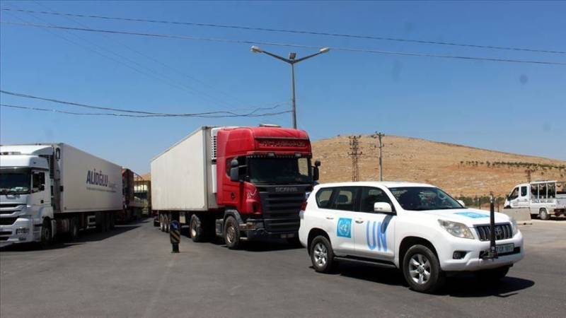 UN sends over 100 truckloads of aid to Idlib, Syria 