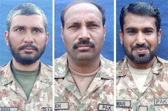 Three soldiers martyred, four injured in South Waziristan