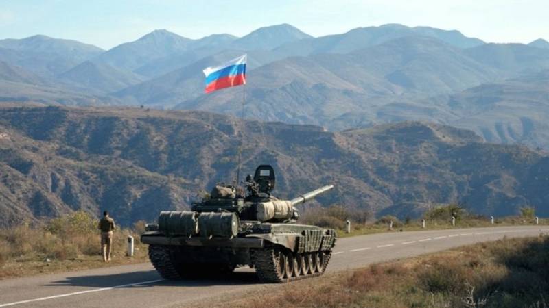 Russian Peacekeeping contingent deploy positions in Nagorno-Karabakh