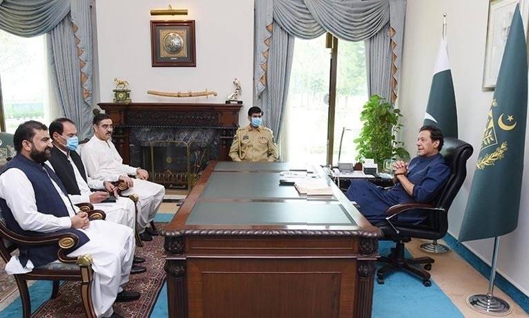 PM Imran Khan meets senators from Balochistan
