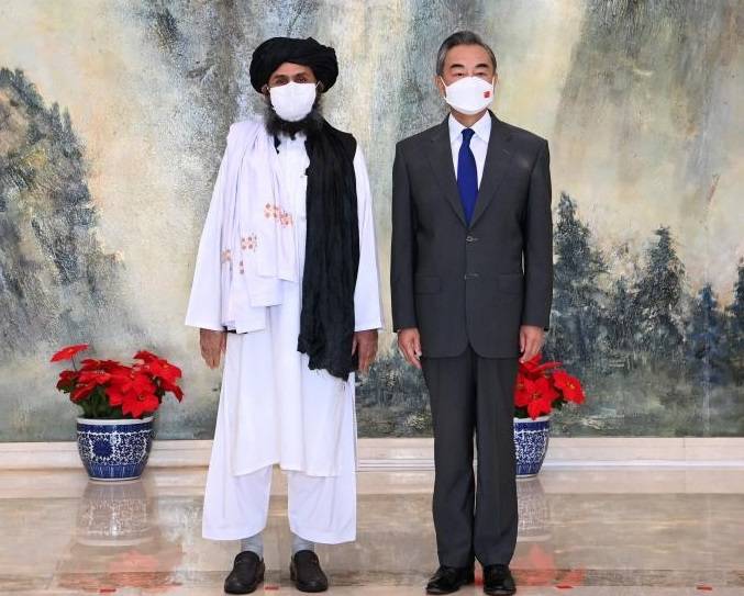 Chinese FM meets with Afghan Taliban's political chief
