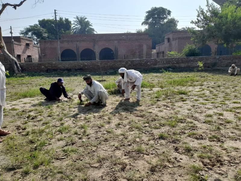 Secretary Implementation and Coordination S&GAD Punjab Ehsan Bhutta visits Chauburji ground to check rehabilitation progress