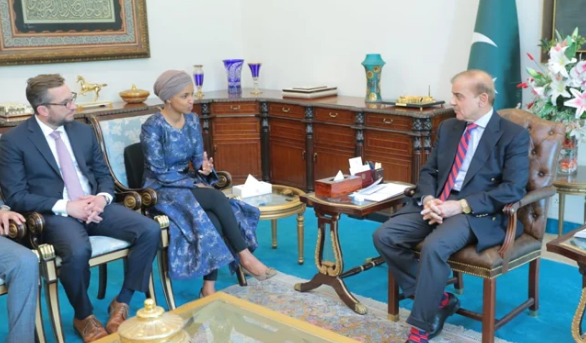 Congresswoman Ilhan Omar meets PM Shehbaz