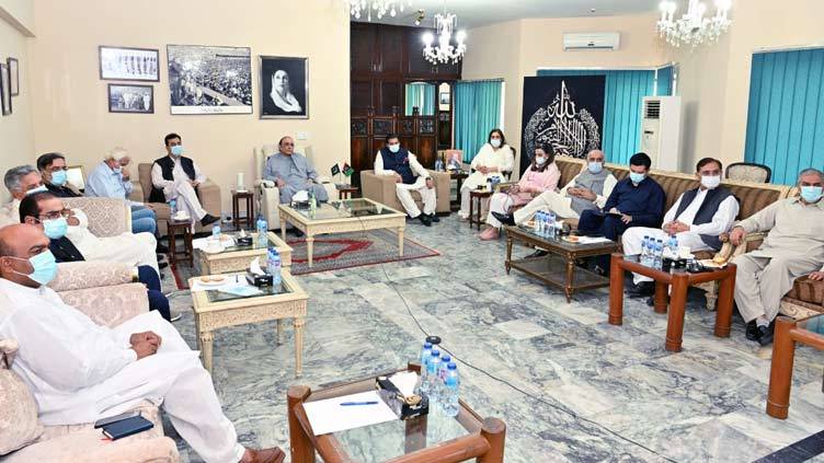 PPP meeting stresses for taking terrorism-related decisions through Parliament
