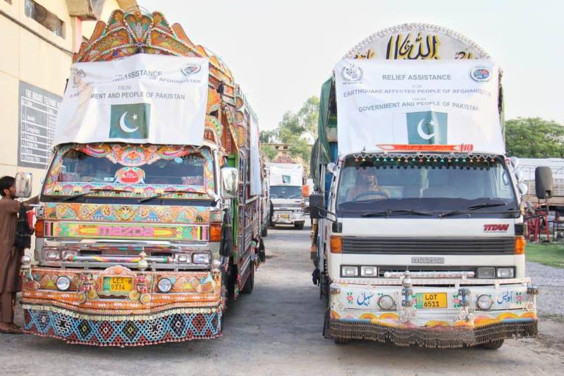 Pakistan Dispatches Relief Assistance to Earthquake-Hit Afghanistan