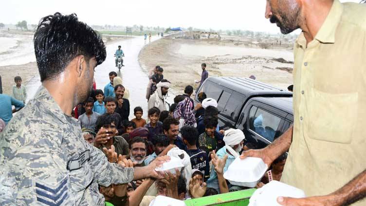 PAF relief operation continues in flash flood-hit areas