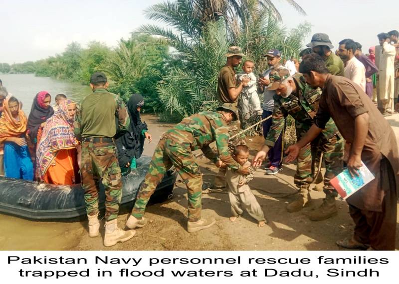 Pak Navy rescue operation underway amidst flash floods