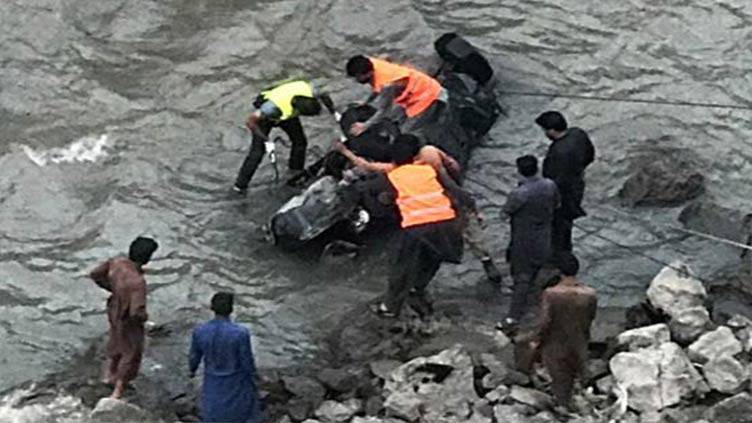 Passenger van falls in river, four die, several disappear in Battagram