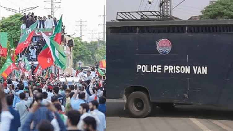 Jail Bharo Tehreek: Police detain PTI activists in Gujranwala