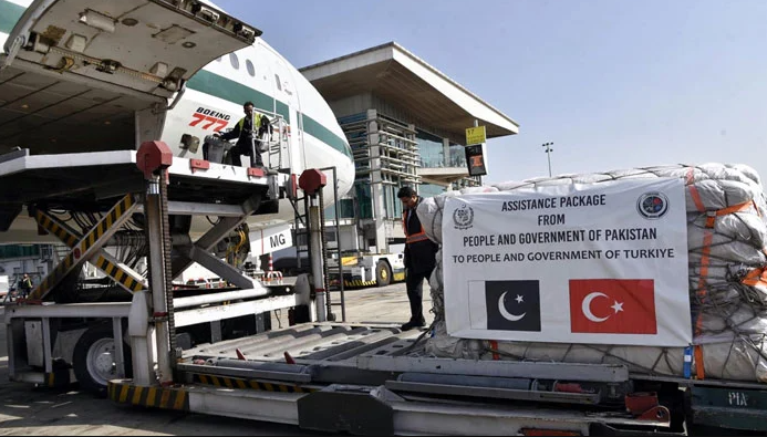 Pakistan dispatches second exclusive cargo aircraft carrying relief to Turkiye