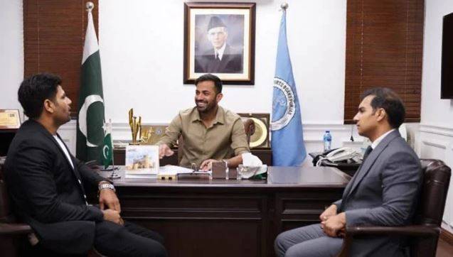  Wahab Riaz starts duties as adviser to Punjab CM on sports and youth affairs