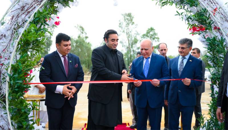 Bilawal lays foundation stone of new embassy in Baghdad