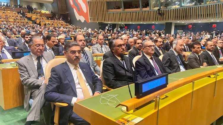PM Kakar attends UNGA opening session
