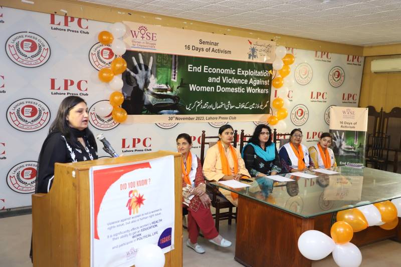WISE seminar tackles economic exploitation and violence against women domestic workers in Lahore