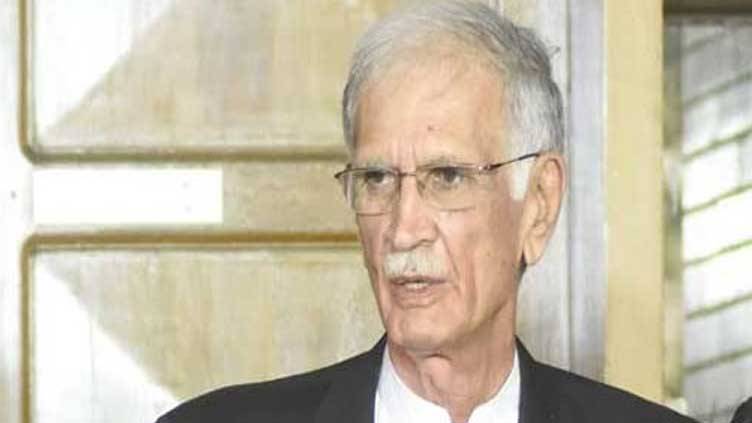 Khattak announces candidacy from Nowshera constituency, dares anyone to challenge him