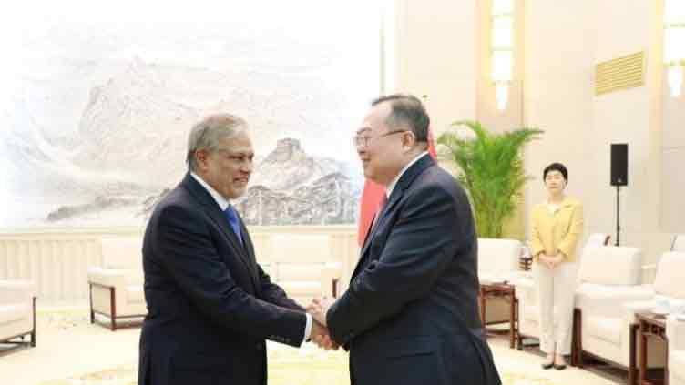 Ishaq Dar meets top Chinese officials to boost bilateral, political ties
