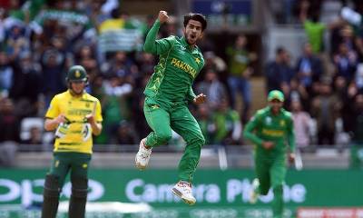 Champions Trophy: Hasan stars as Pakistan fight back against South Africa