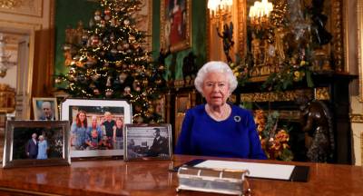 Prince Andrew, Meghan and Harry shown absent from Queen's Christmas speech photos