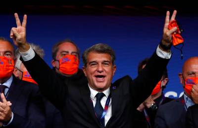 Laporta elected Barcelona president for 2nd time