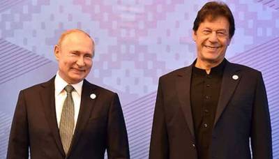 PM Imran Khan meets Russian president Vladimir Putin
