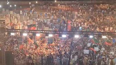 PTI stages first power show in Peshawar after leaving govt