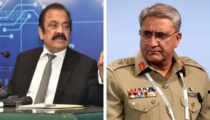 Rana Sanaullah complains to army chief about drugs case against him