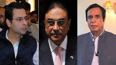Pervaiz, Moonis Elahi refuse to meet Asif Zardari