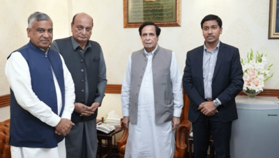 CM Punjab met Ahsan Saleem Baryar Member of Punjab Assembly from Sialkot