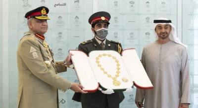 COAS Bajwa awarded highest UAE honour Order of Union