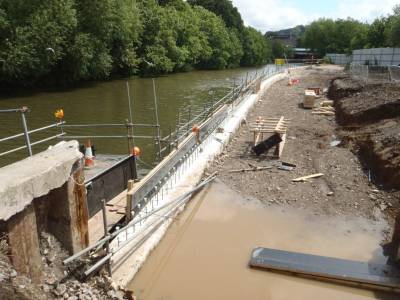 ‘Riverbank construction’ led to disaster