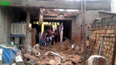 Four of a family killed in roof collapse incident
