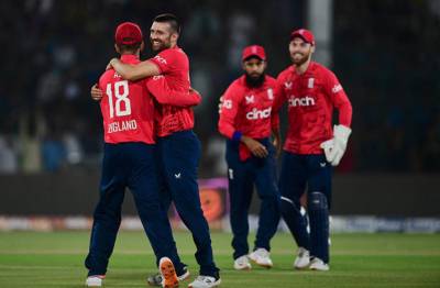 Brook, Wood star as England sink Pakistan by 63 runs in third T20I
