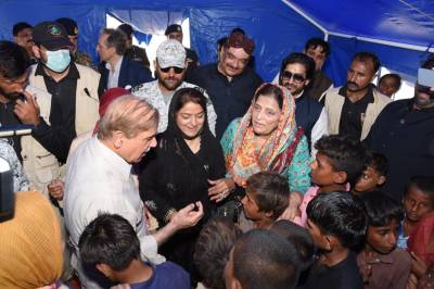 Shehbaz again asks world to come to flood victims’ aid