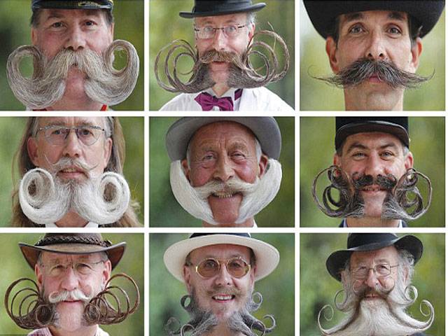 Bizarre beard and moustache contest
