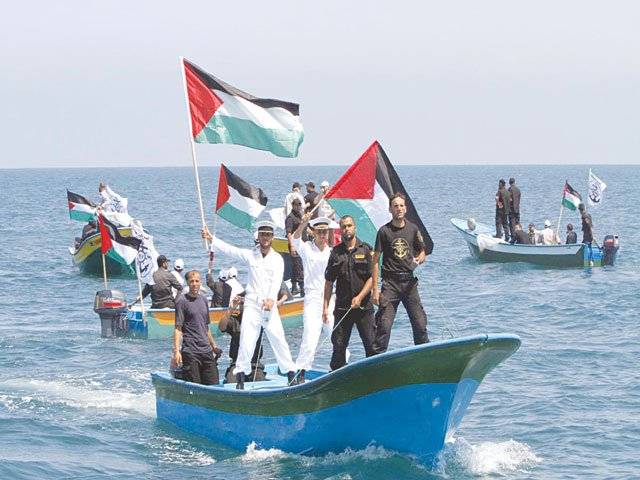 Aid flotilla sets sail at last for Gaza