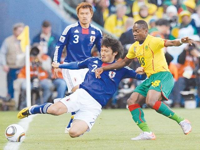 Honda steers Japan to historic win over Cameroon
