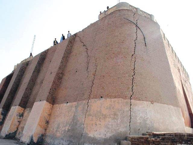 Historical Qila Qasim Bagh fast decaying