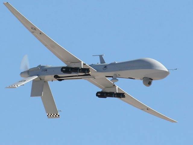 Six die in drone hit