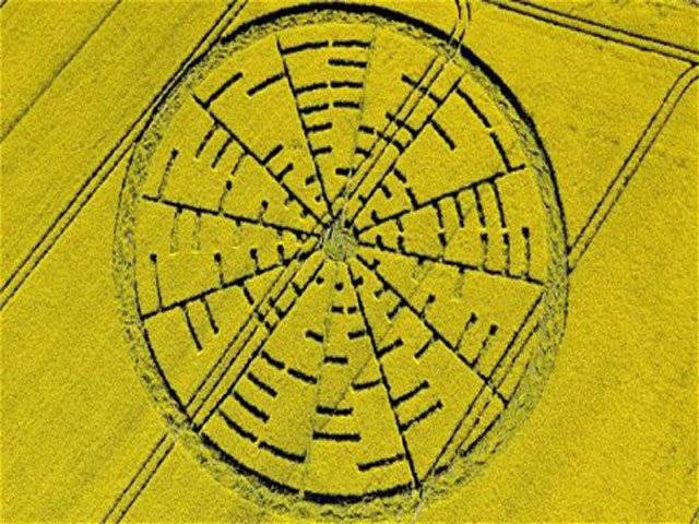 Crop circles created using lasers and microwaves