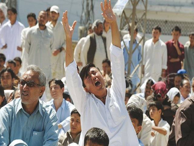 Rally held to protest against sectarian killings