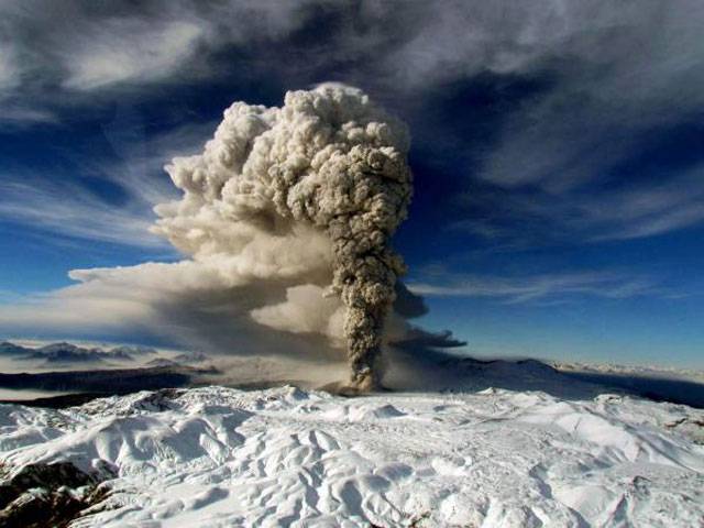 Mount Etna spewing ash clouds