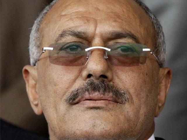 Saleh arrives in NY for treatment