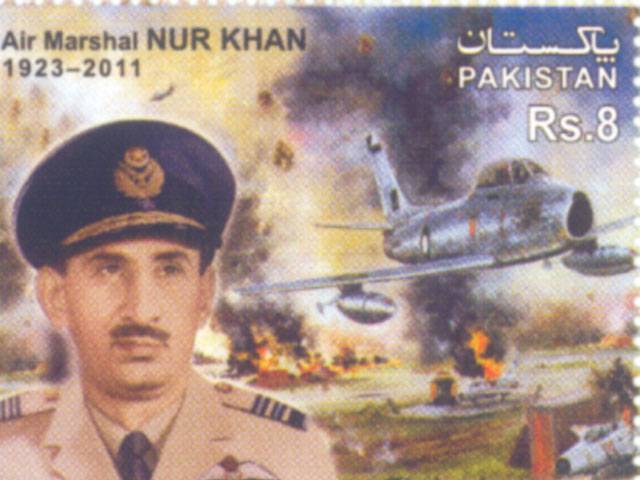 Commemorative stamp for Nur Khan issued