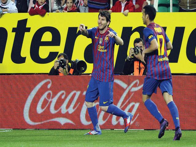 Lionel Messi hits 150th Barca league goal in Sevilla win