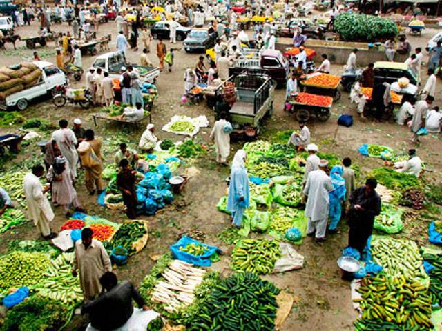 Fruit market in a shambles